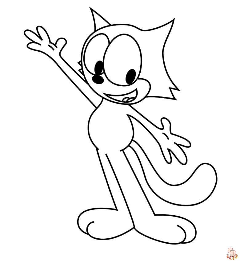 Felix The Cat Coloring Pages 5