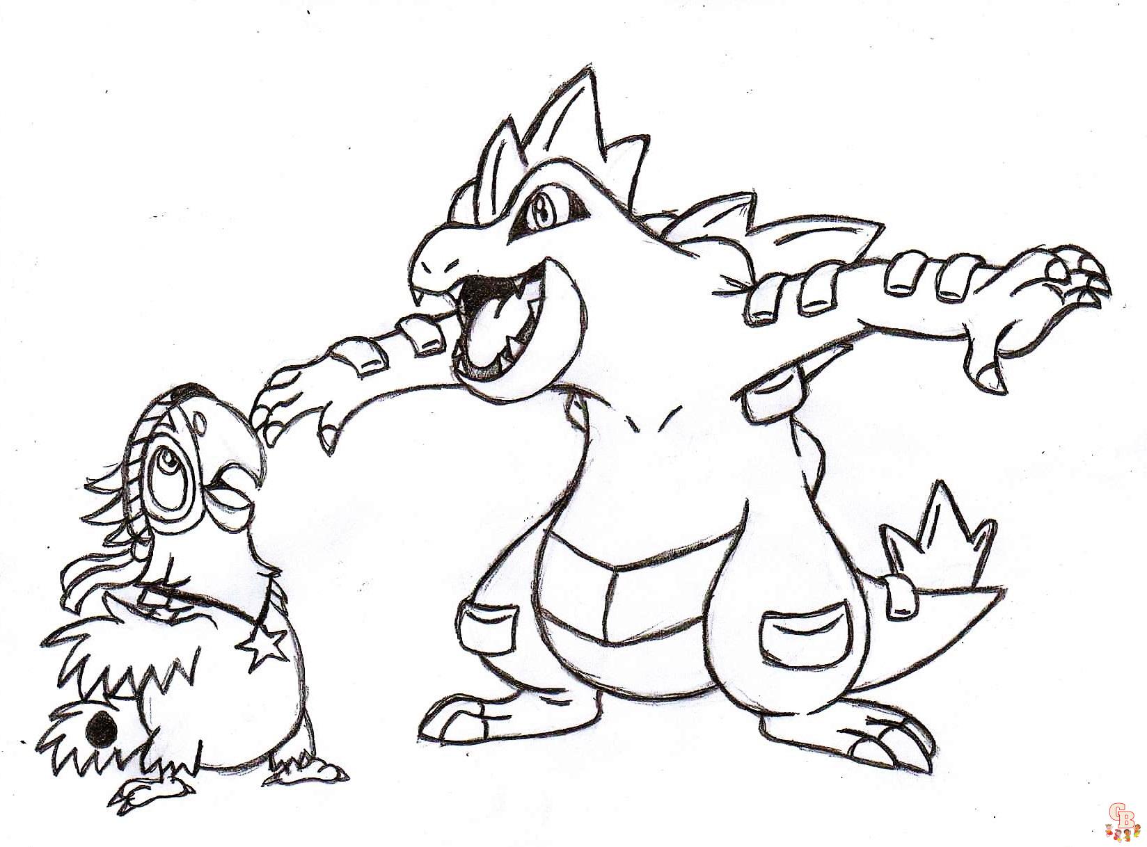 Feraligatr Coloring Pages 1