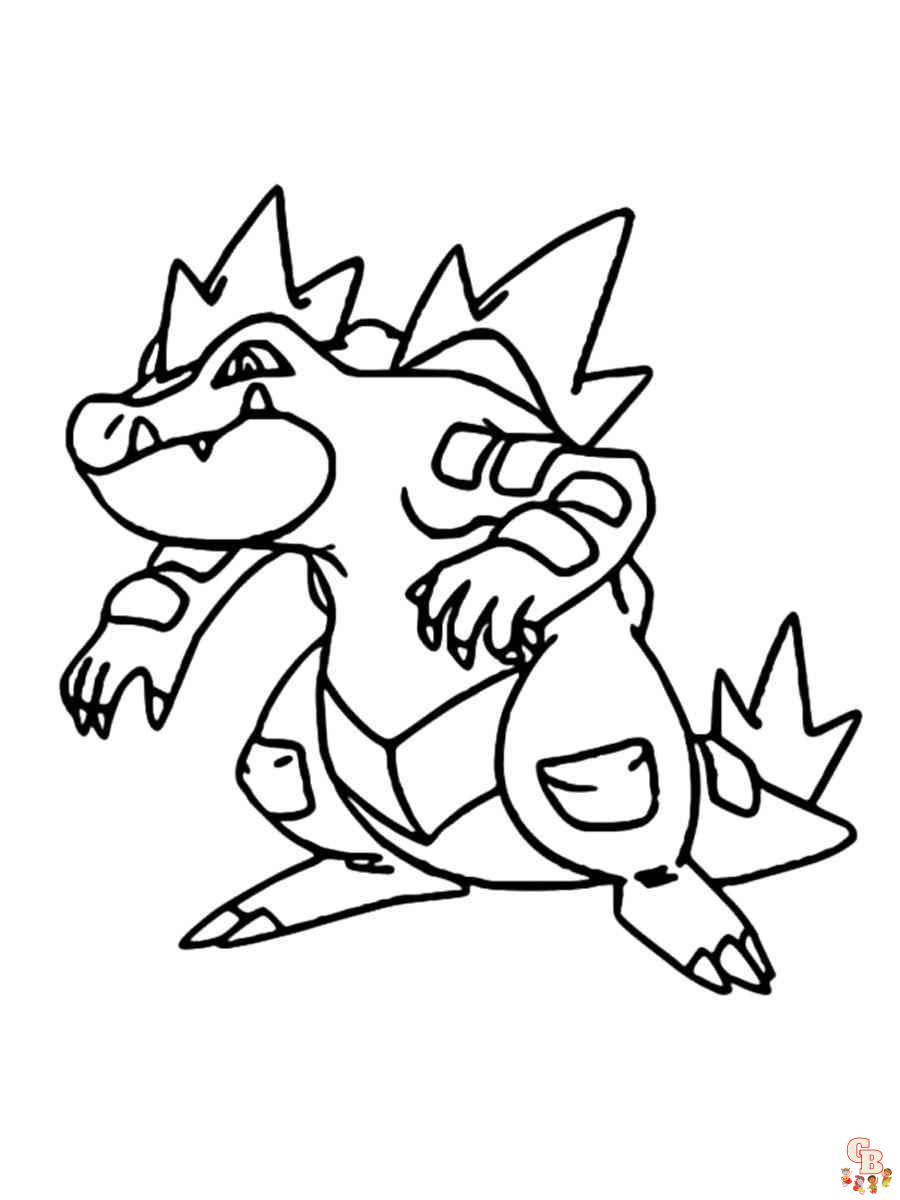 Feraligatr Coloring Pages 2