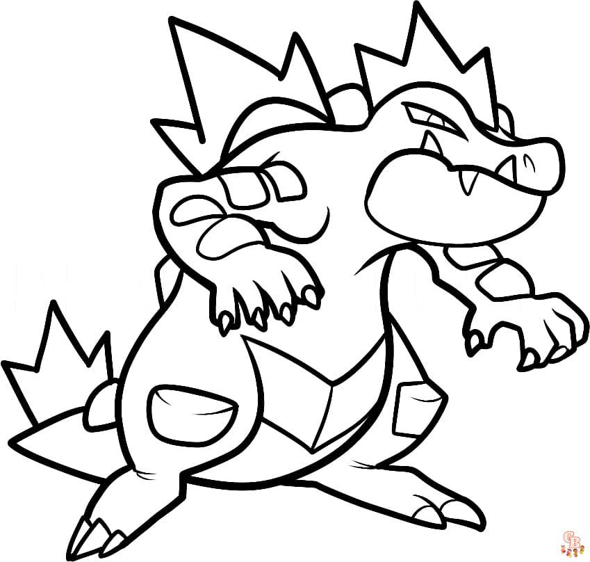 Feraligatr Coloring Pages 3