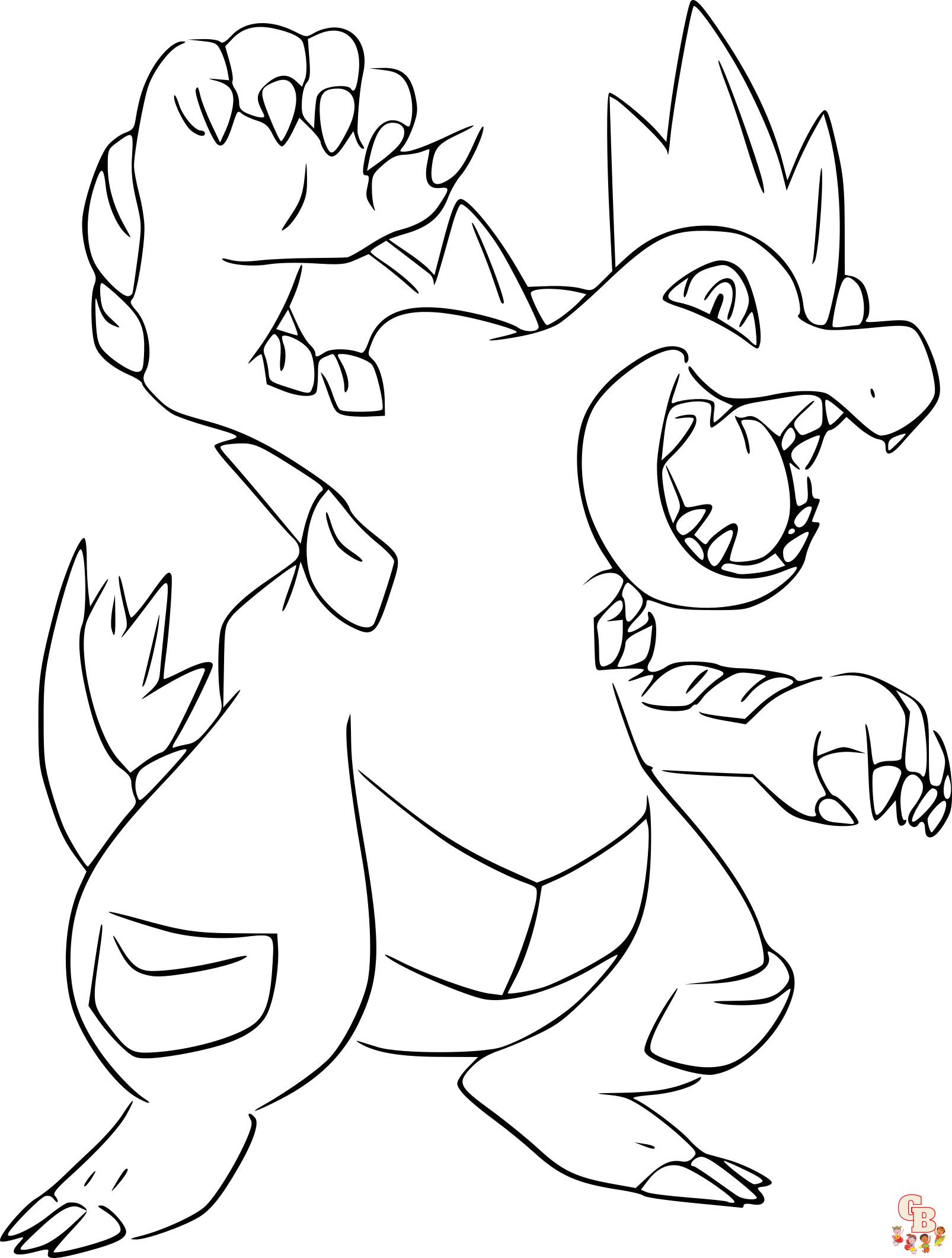 Feraligatr Coloring Pages 5