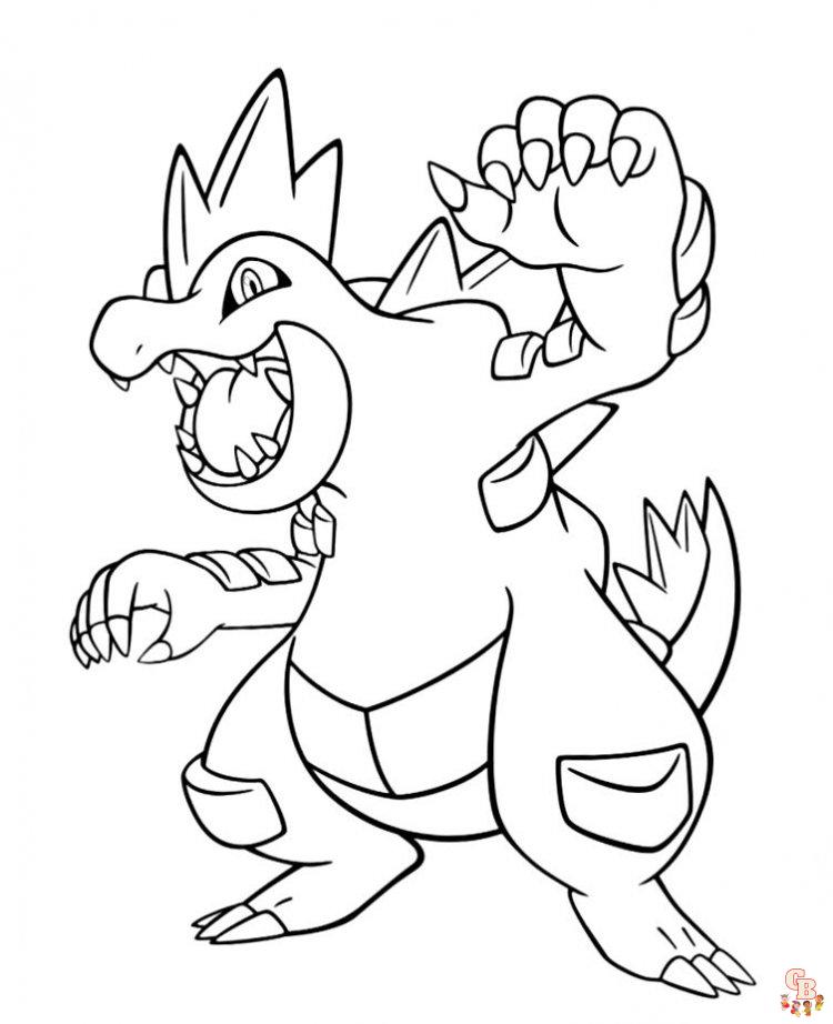 Feraligatr Coloring Pages 6
