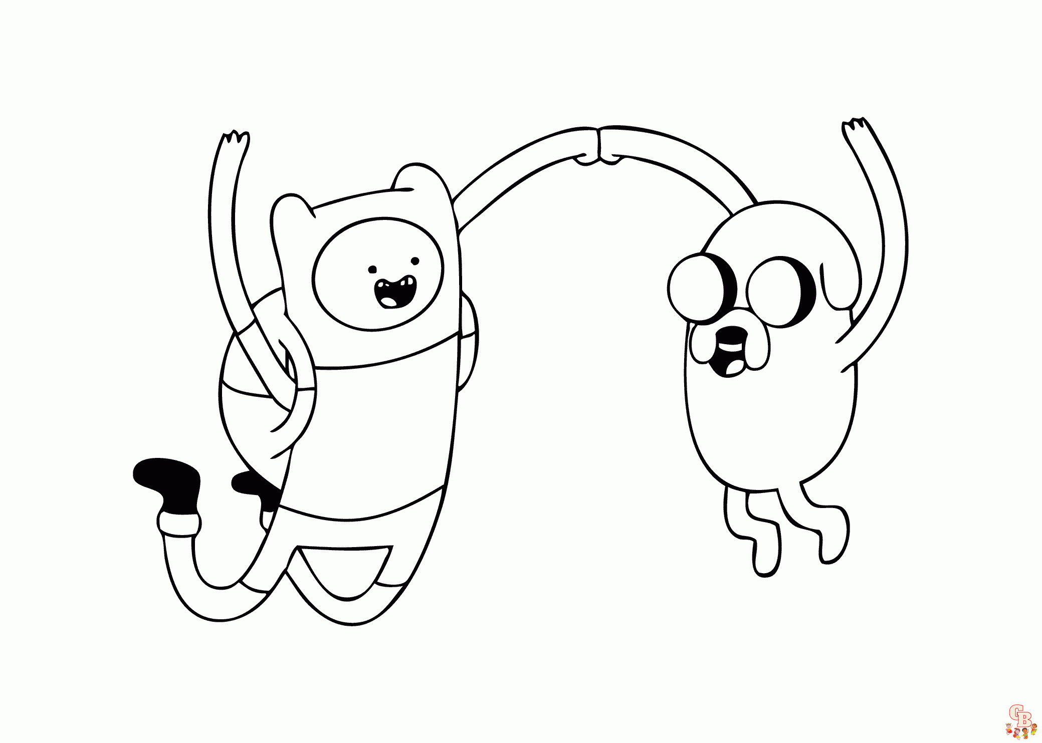 Finn and Jake Coloring Pages 2