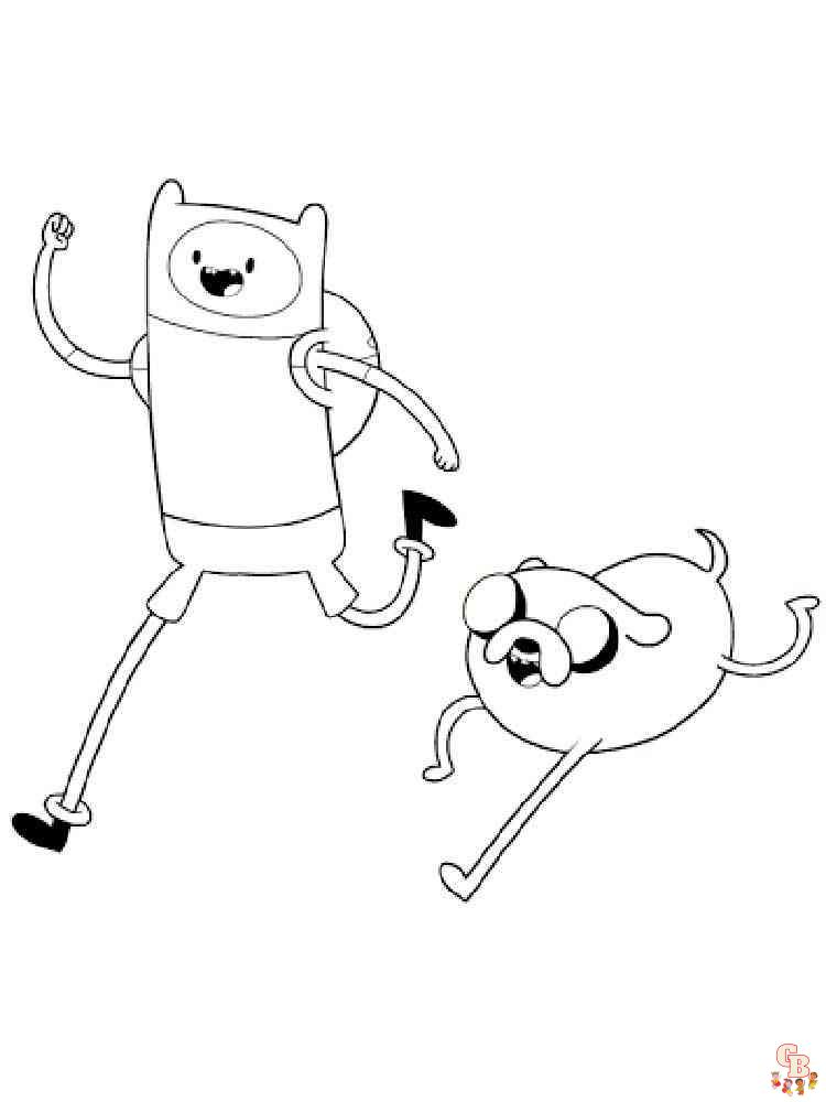 finn and jake coloring pages