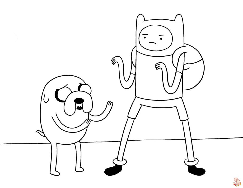 Finn and Jake Coloring Pages 3
