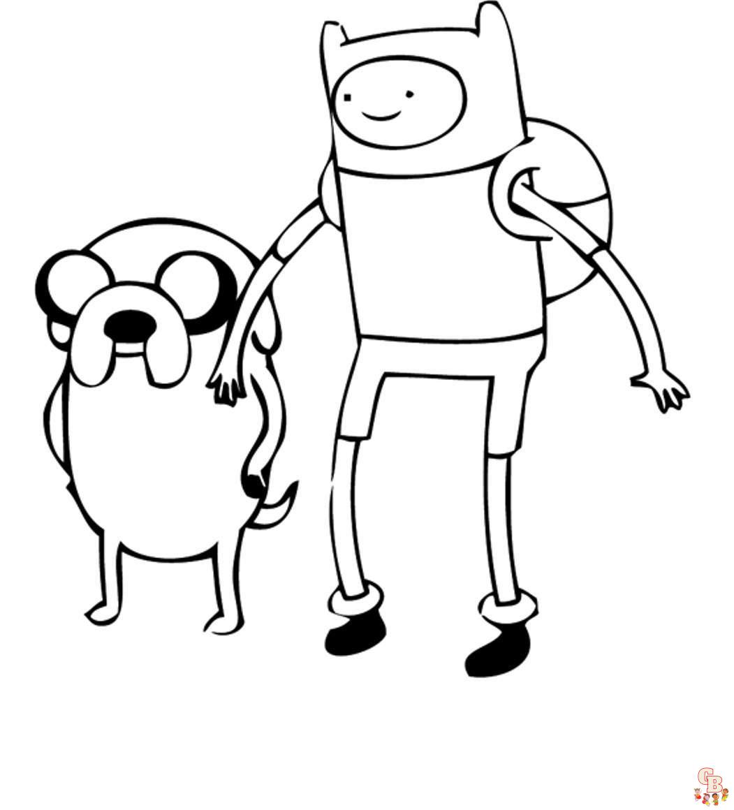 Finn and Jake Coloring Pages 4