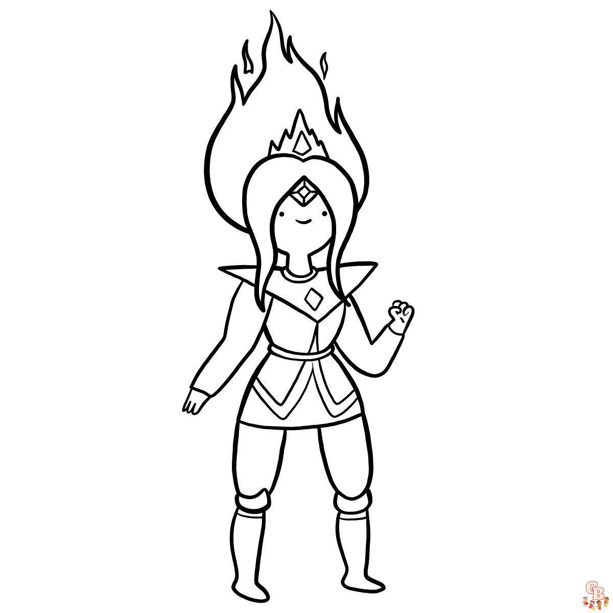 flame princess coloring pages