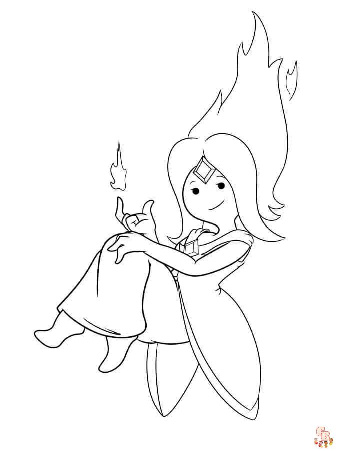 Dibujos Para Colorear De La Princesa Flama 3