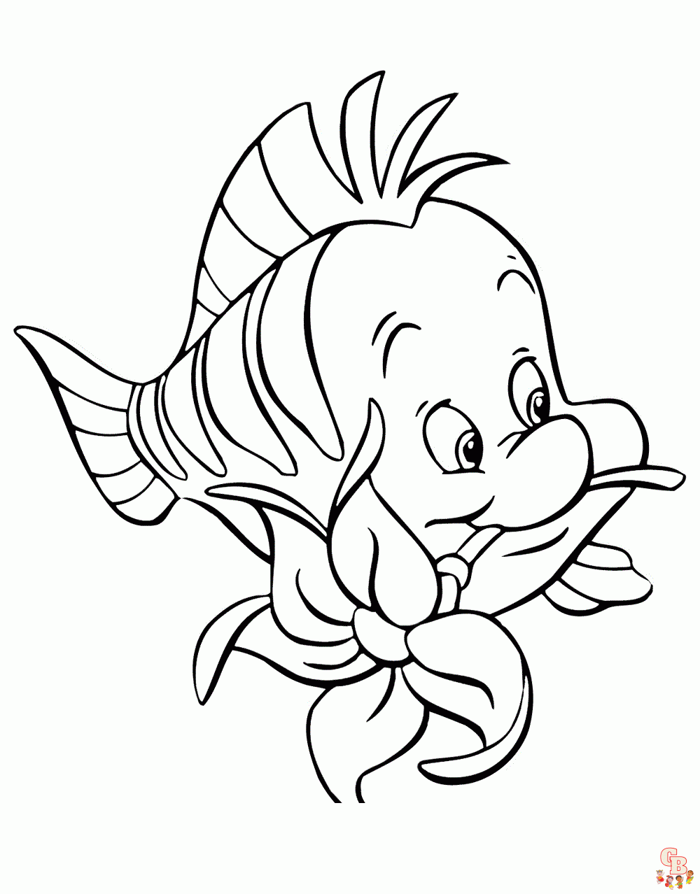 Flounder coloring pages 1