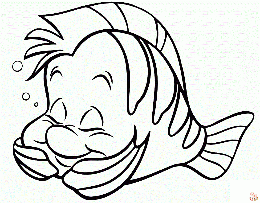 Flounder coloring pages 2