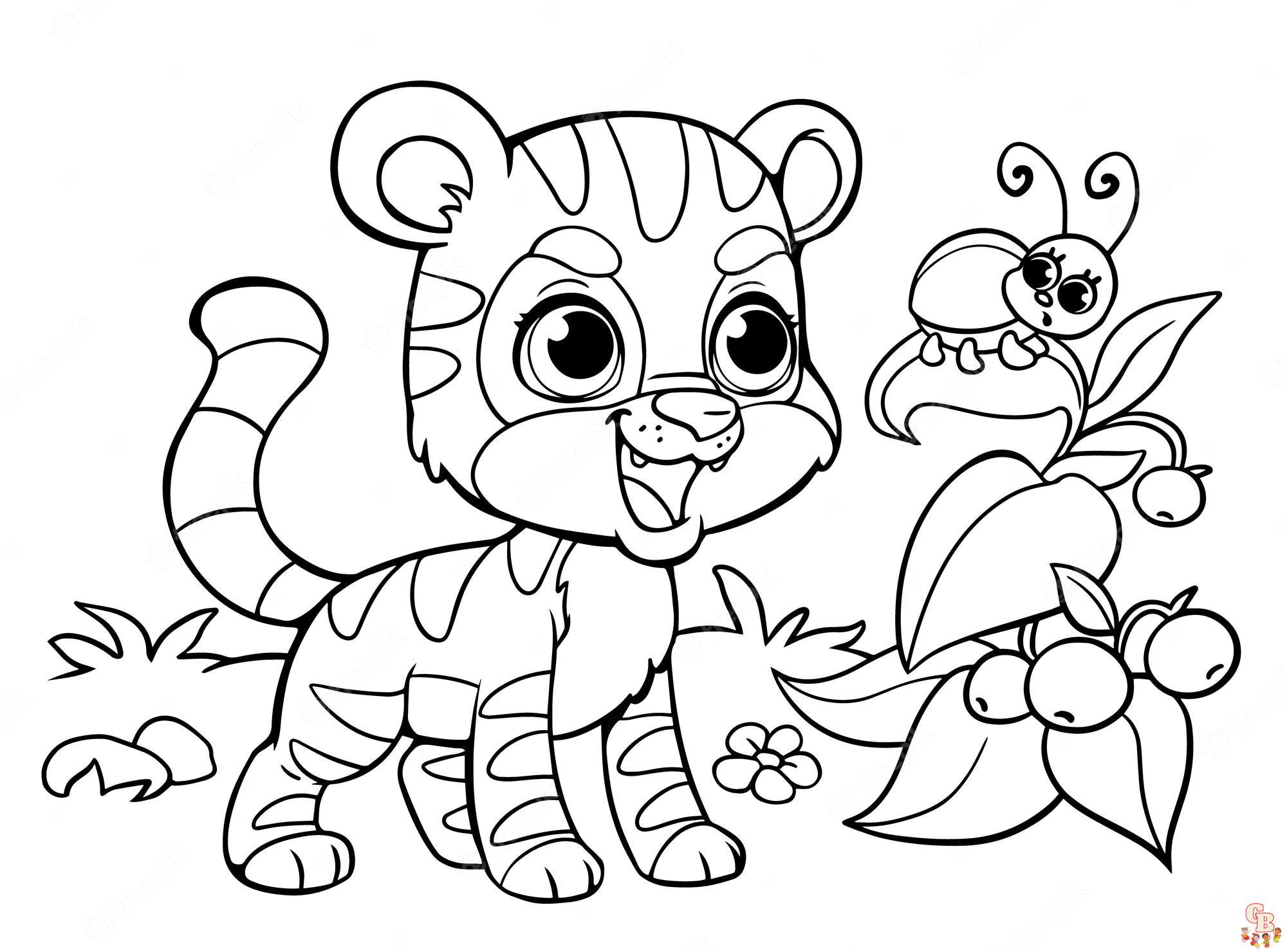 Free Baby Animals coloring pages for kids 2