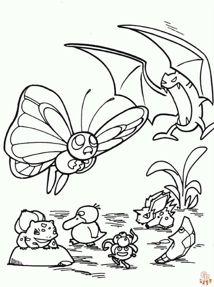 Golbat Coloring Pages
