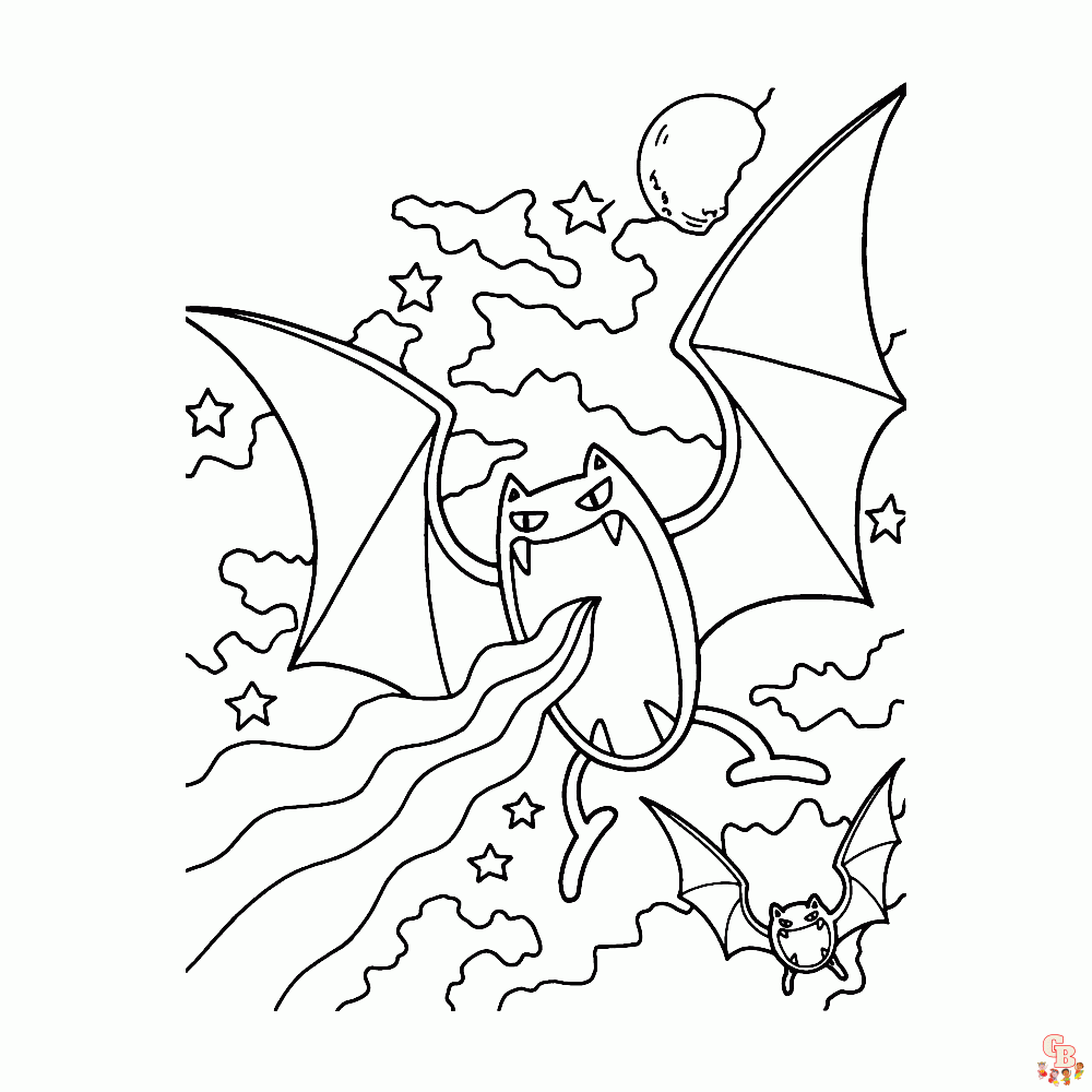 Golbat Coloring Pages