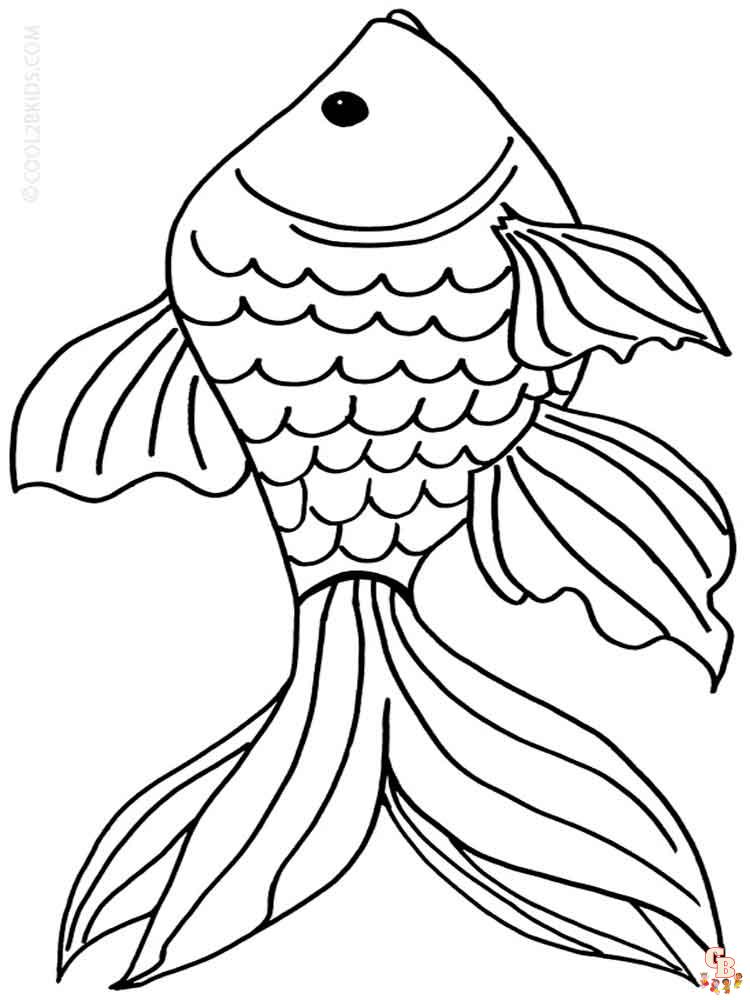 Goldfish Coloring Pages 10