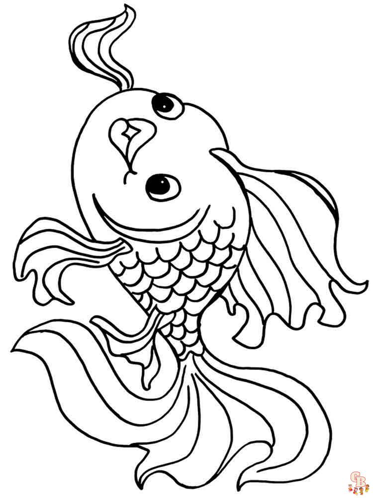 Goldfish Coloring Pages 11