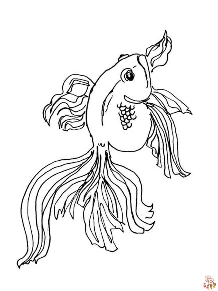 Goldfish Coloring Pages 12