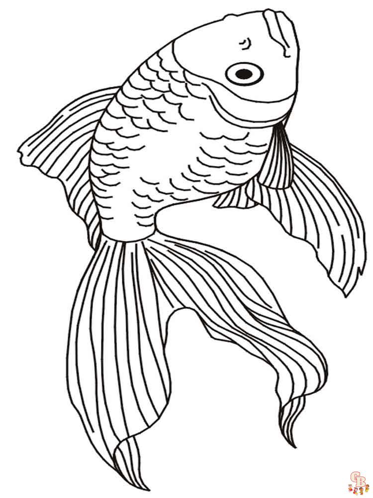 Goldfish Coloring Pages 13