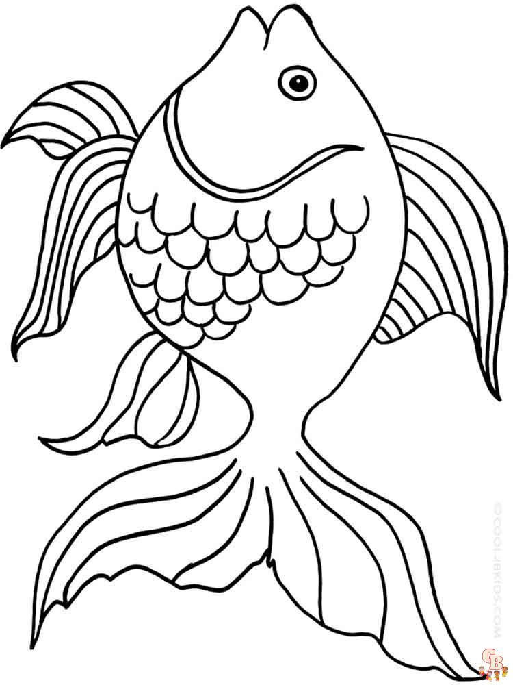 Goldfish Coloring Pages 2