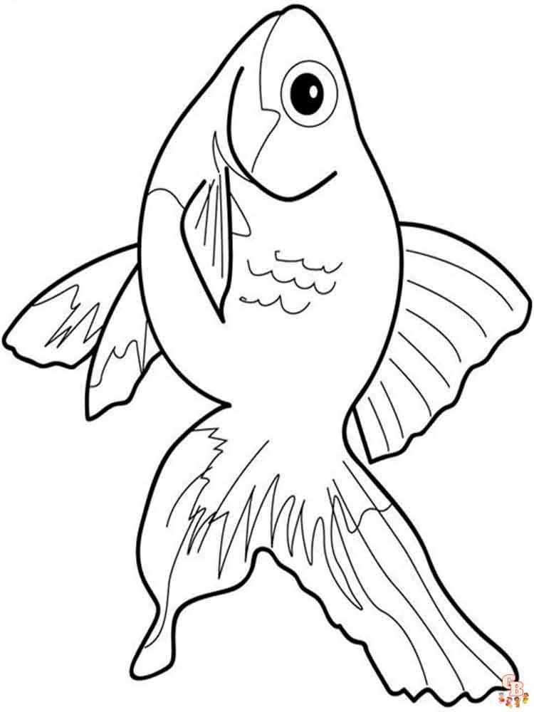 Goldfish Coloring Pages 7