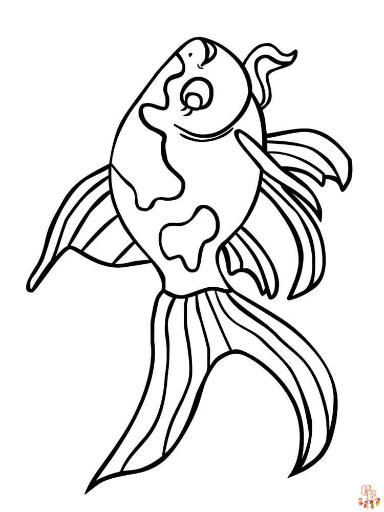 Goldfish Coloring Pages 8