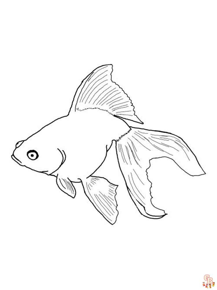 Goldfish Coloring Pages 9