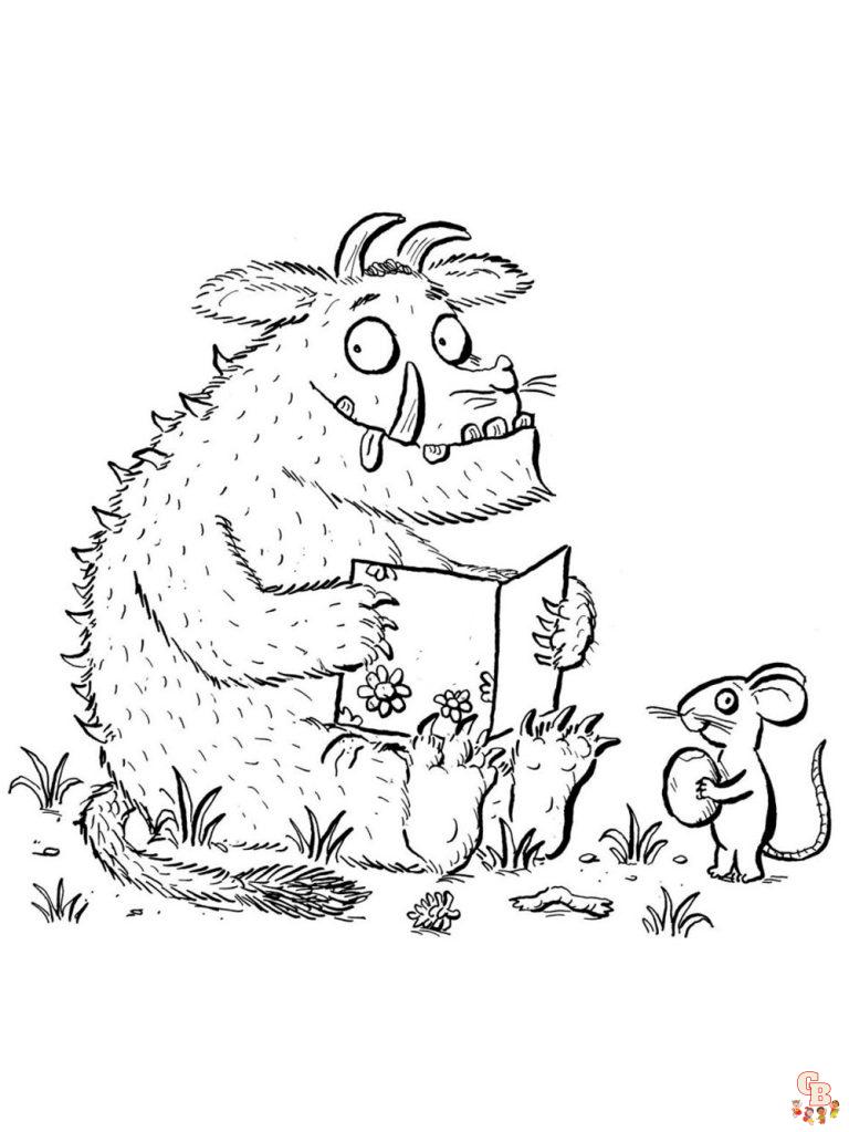 Enjoy Gruffalo Coloring Pages Printable - Gruffalo Coloring Pages 15 768x1023
