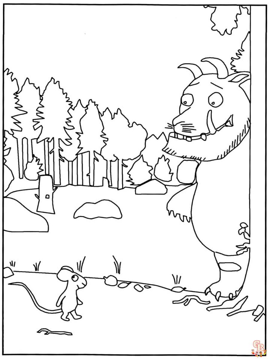Gruffalo Coloring Pages 8