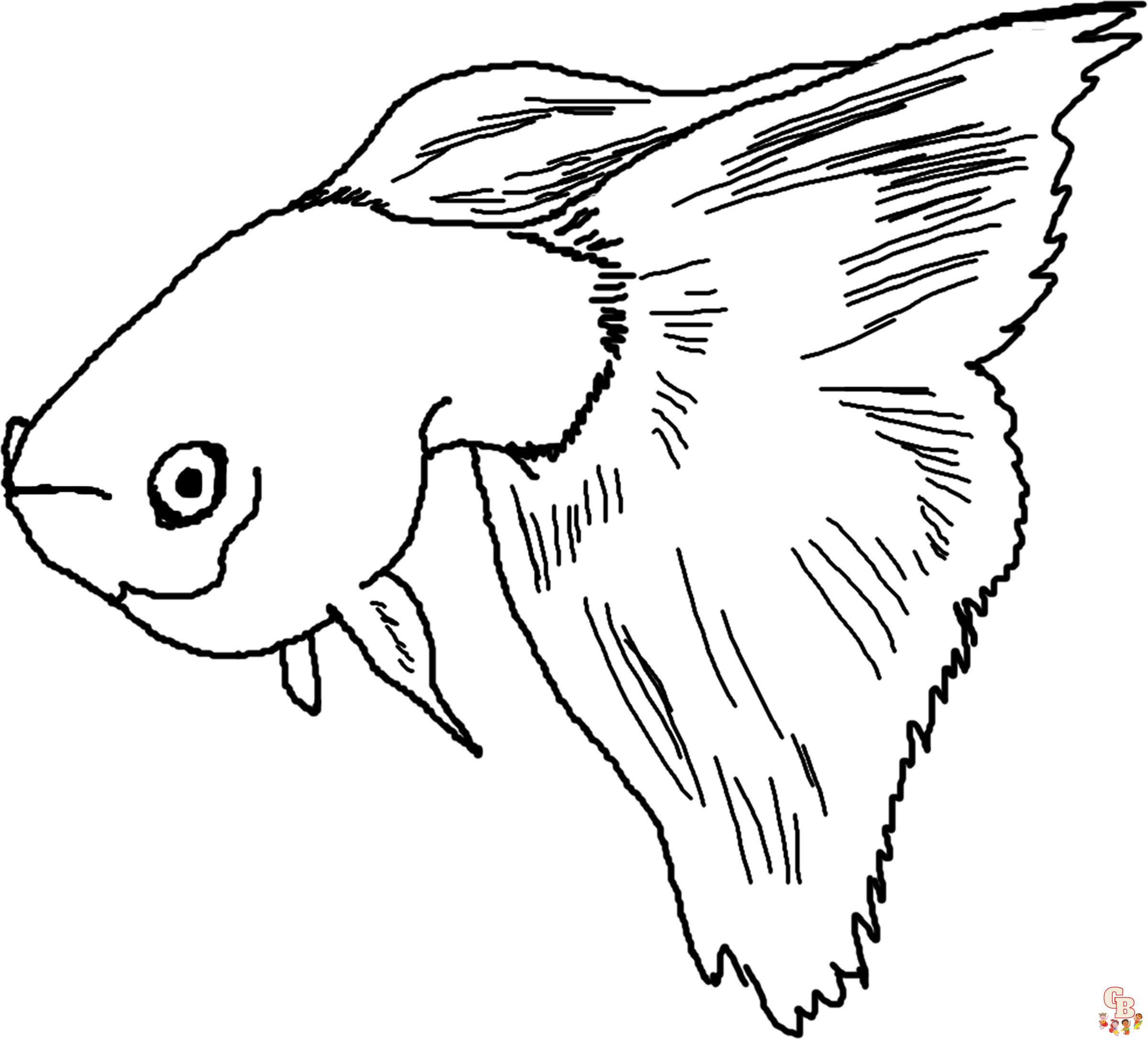Раскраска аквариумные рыбки гуппи