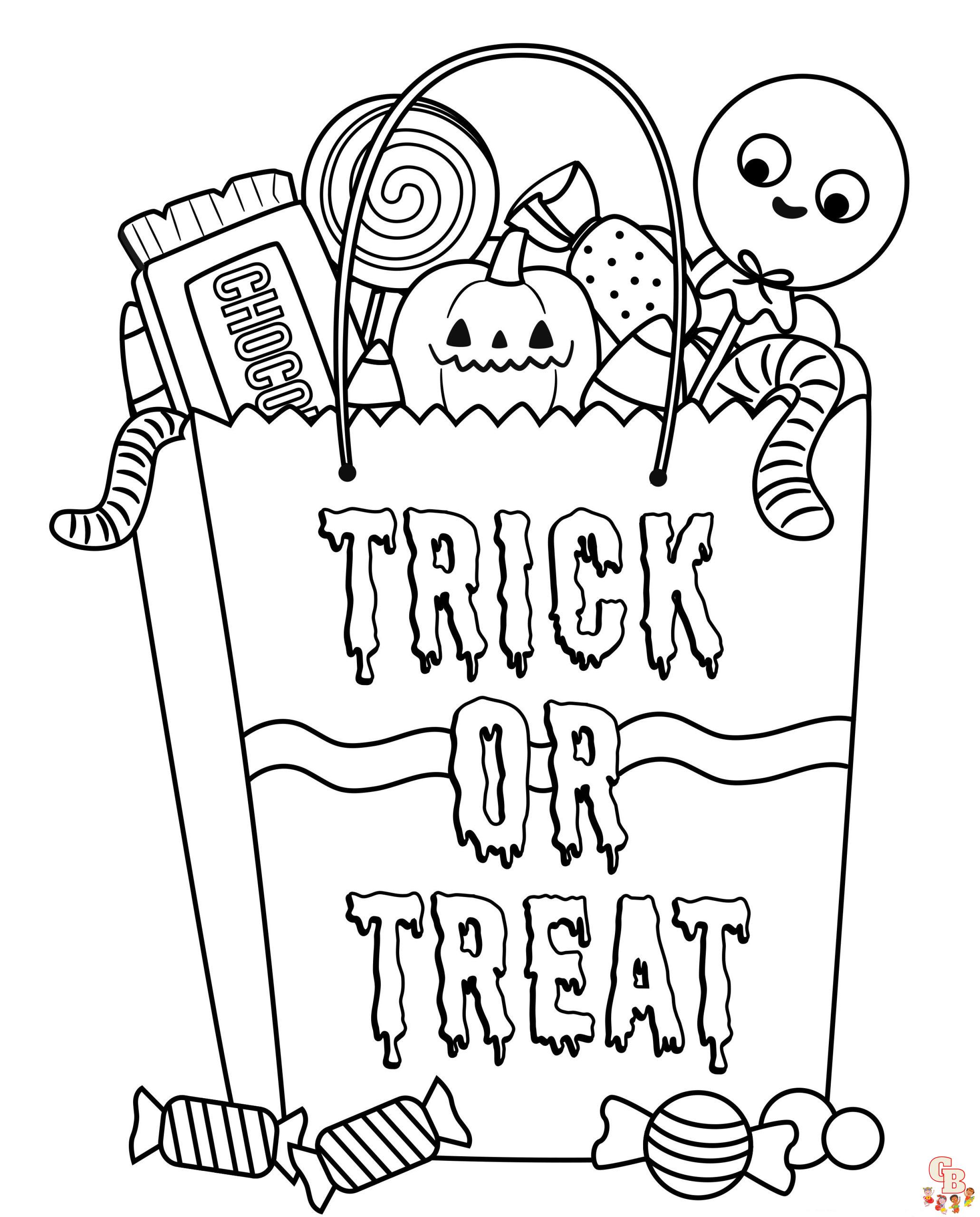 halloween candy corn coloring pages