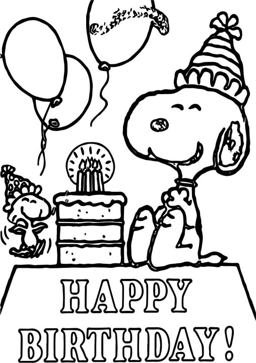 Free Printable Snoopy Coloring Pages - GBcoloring