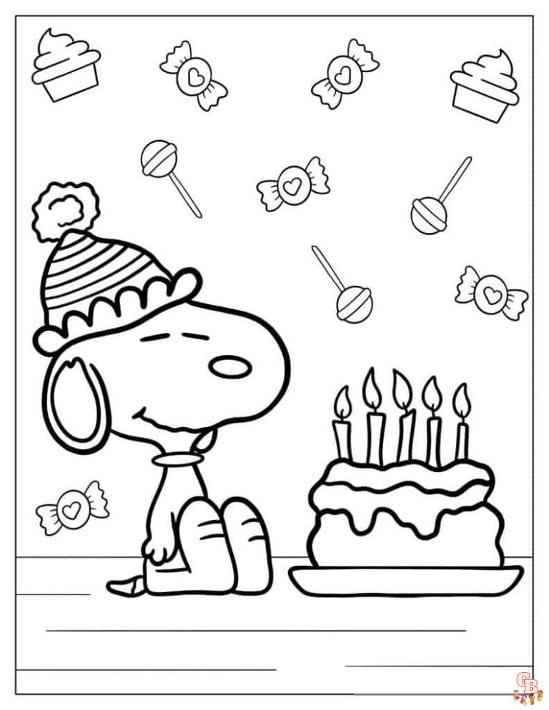 Free Printable Snoopy Coloring Pages - GBcoloring