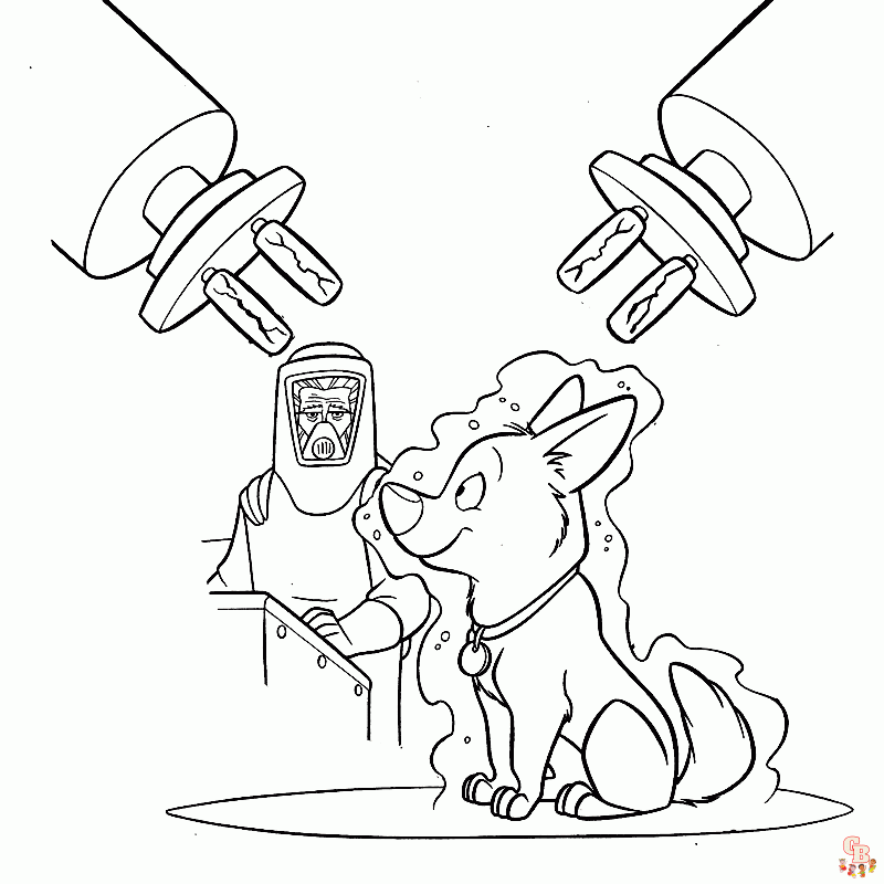 Happy Bolt Coloring Pages 2