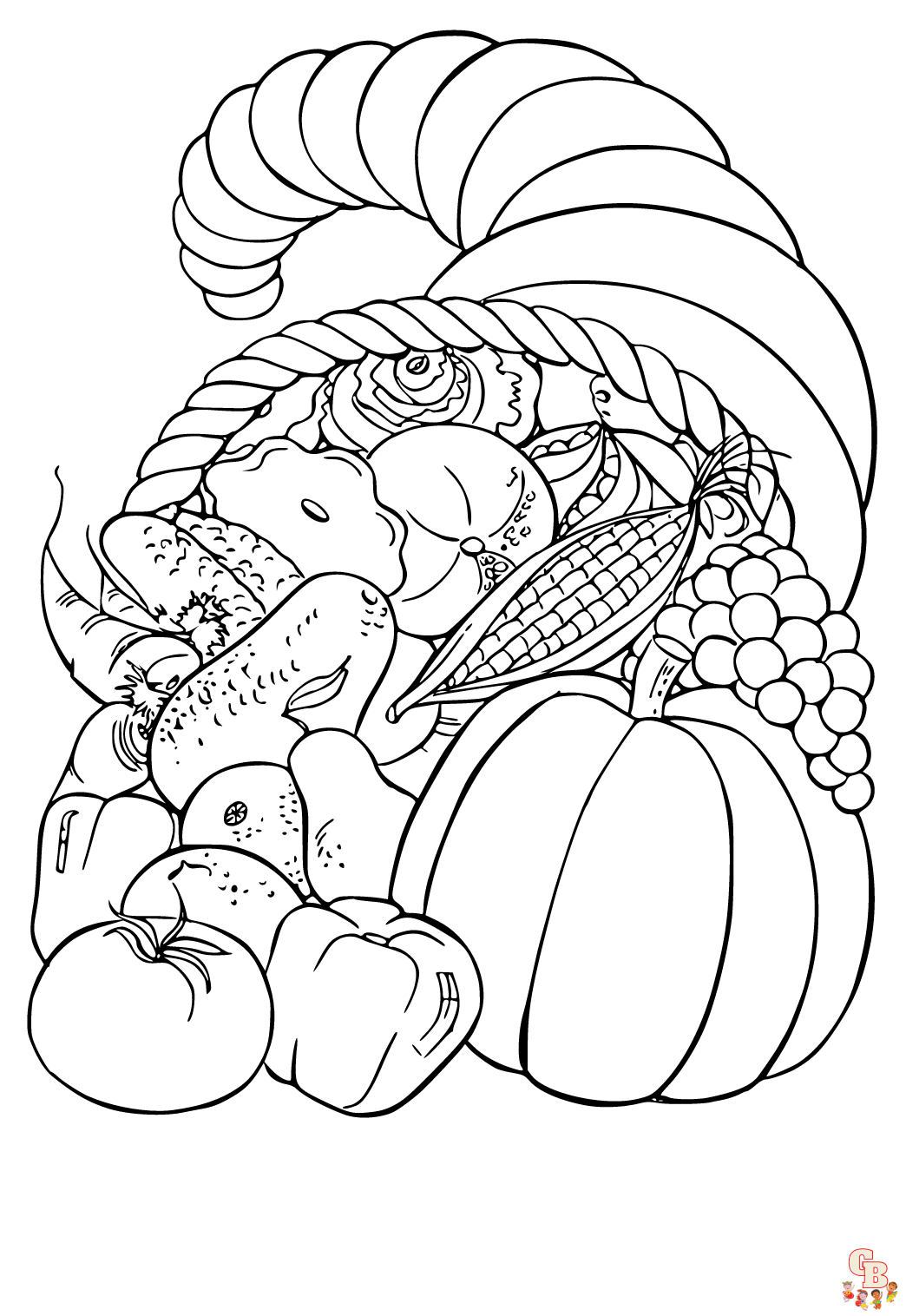 Harvest Coloring Pages 1