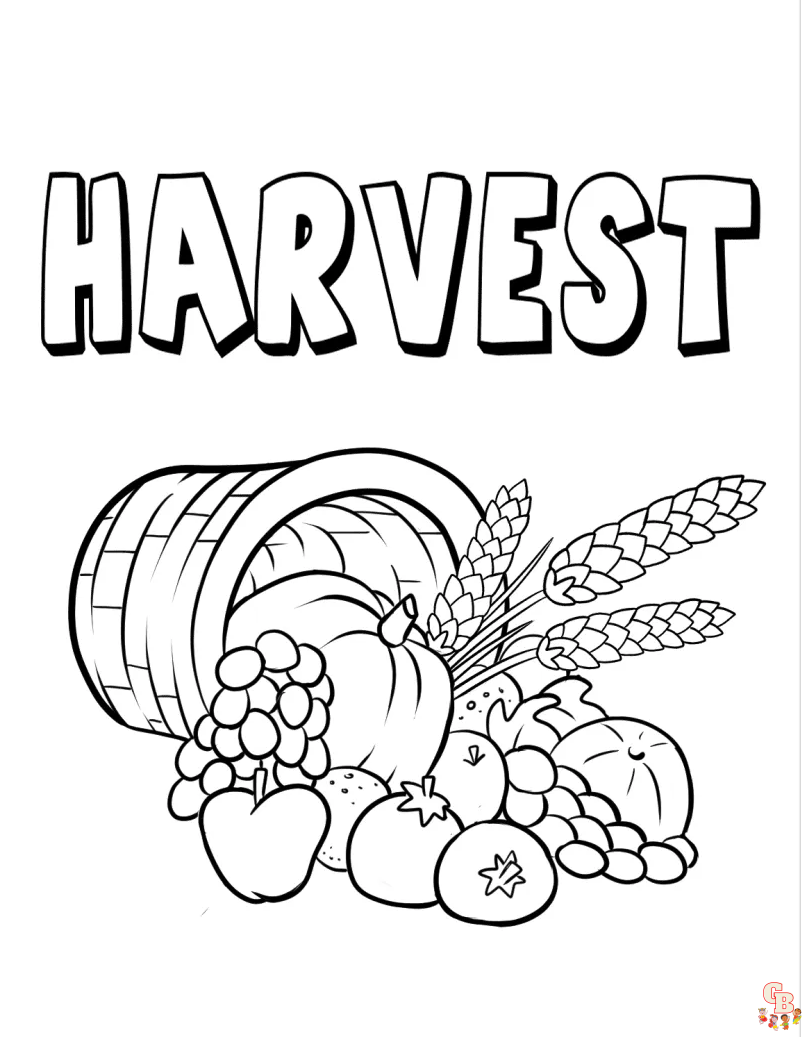 Harvest Coloring Pages 3