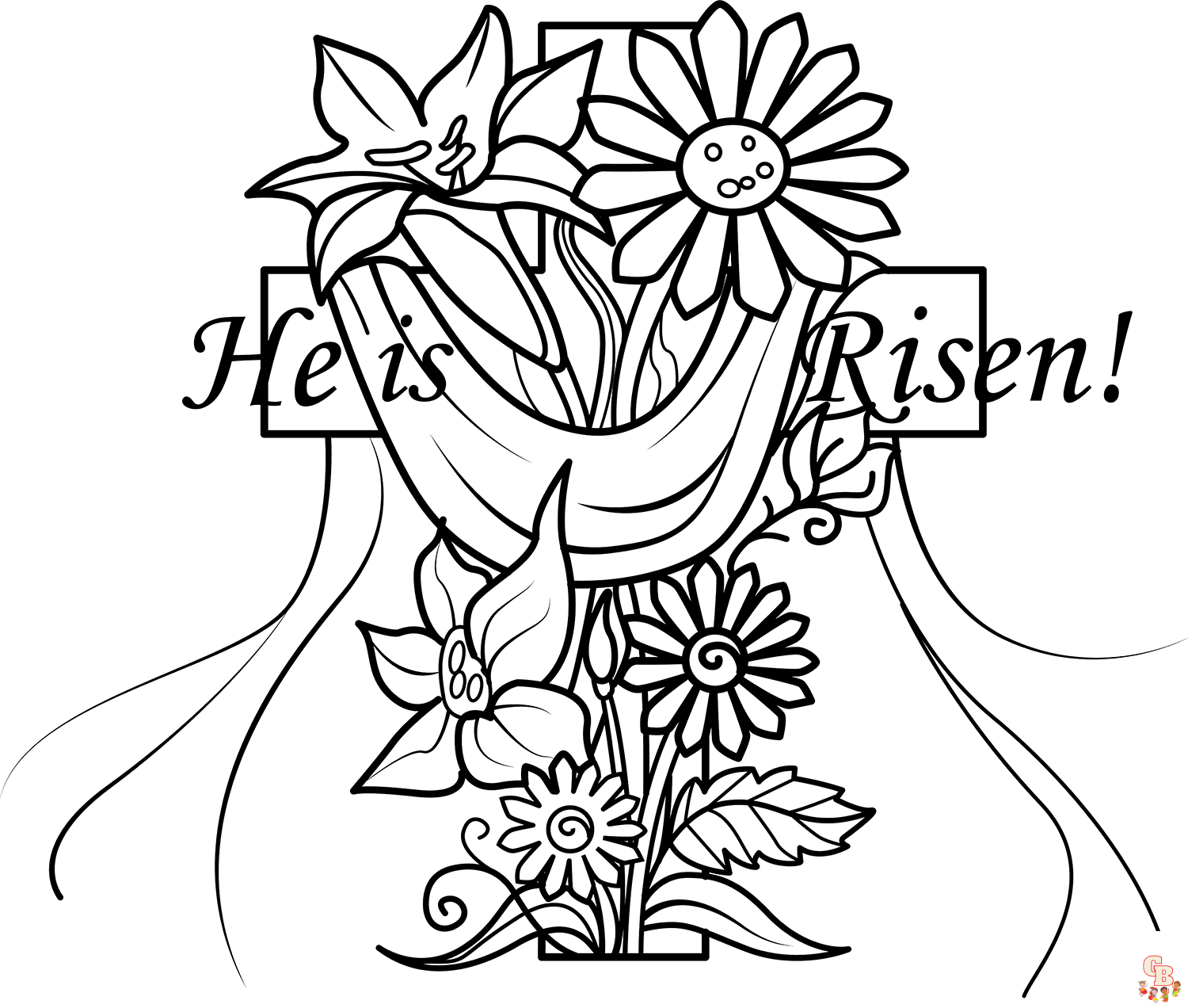 He Has Risen Coloring Pages 1