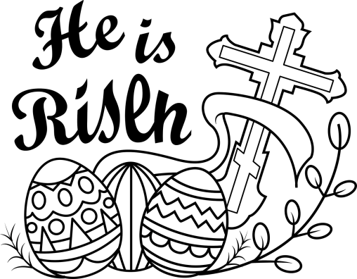 Printable He Has Risen Coloring Pages Free For Kids And Adults
