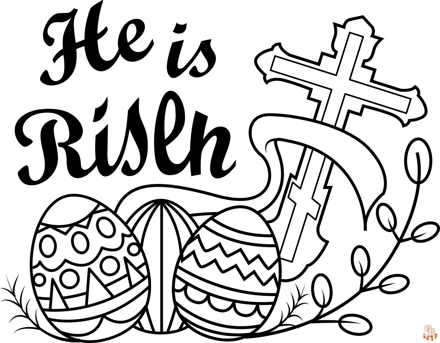 He Has Risen Coloring Pages 2