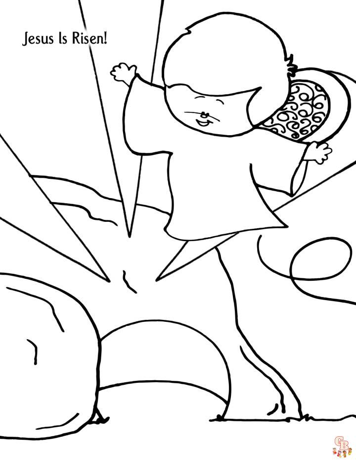 He Has Risen Coloring Pages 4