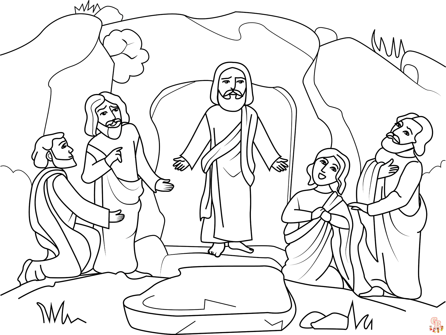 He Has Risen Coloring Pages 4