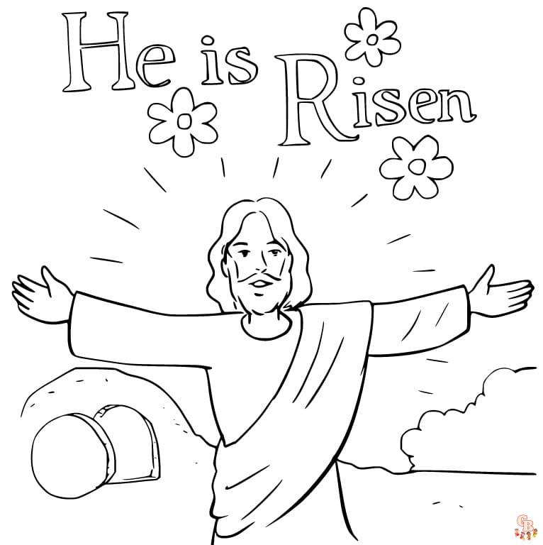He Has Risen Coloring Pages 8