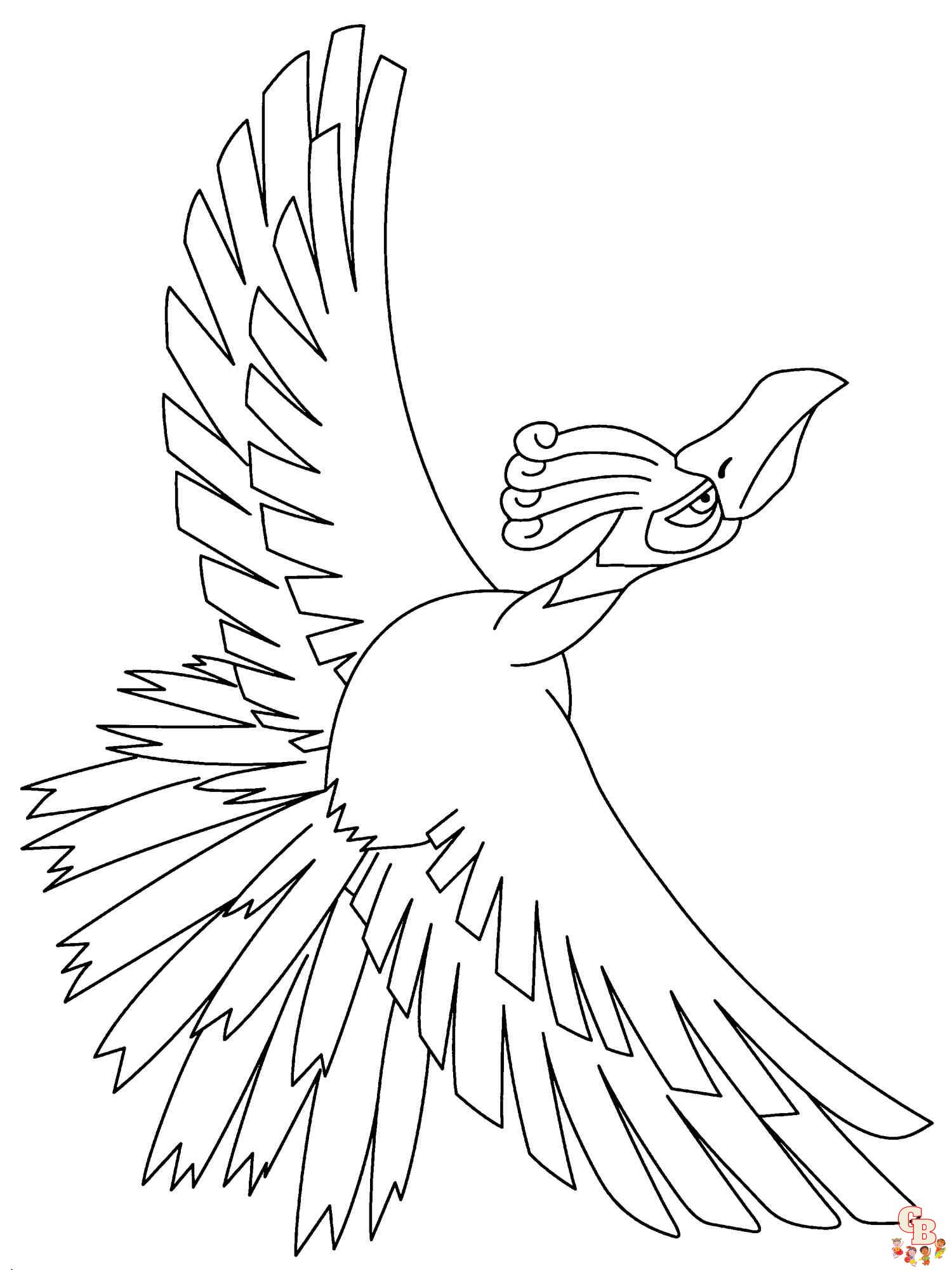 Ho oh Coloring Pages 2