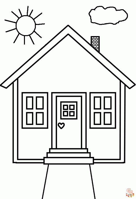 Home Coloring Pages 1