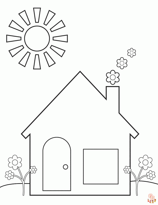 Home Coloring Pages 3