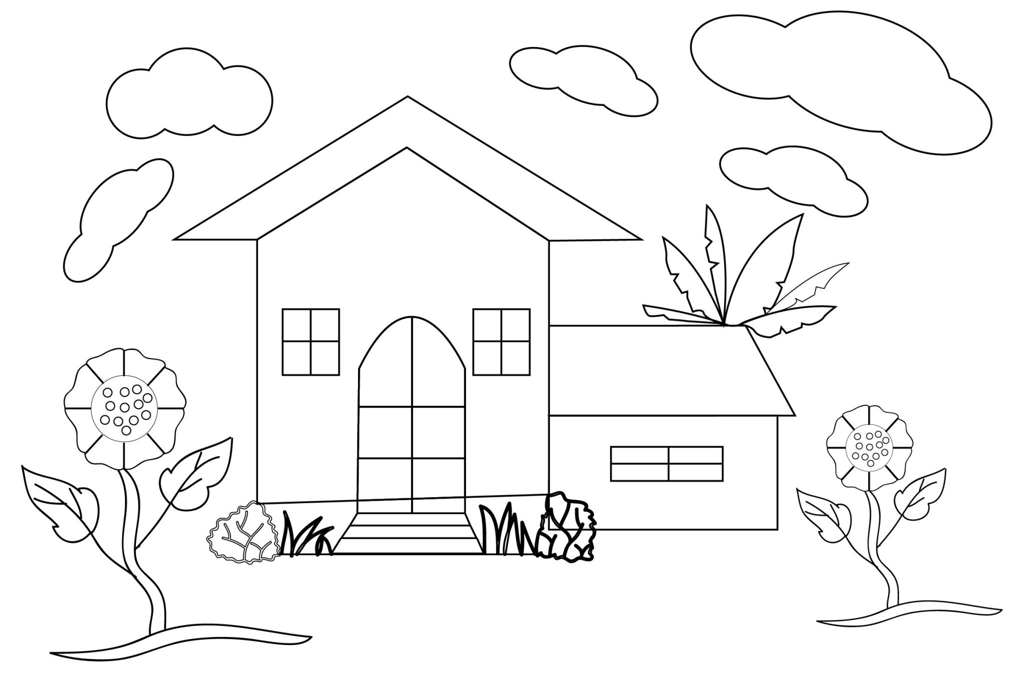 Enjoy Fun and Free Home Coloring Pages for Kids