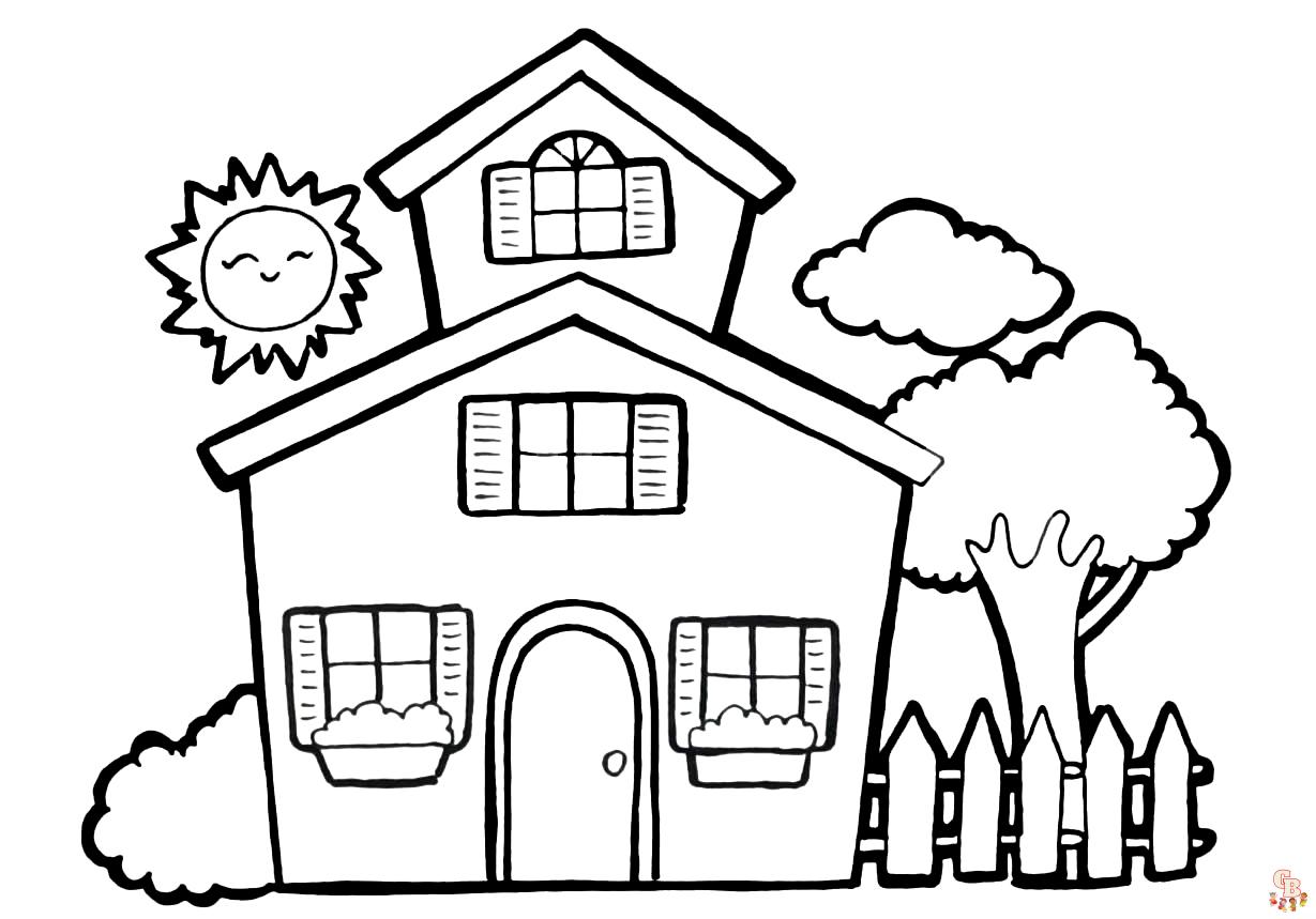 Inside House Coloring Pages 2