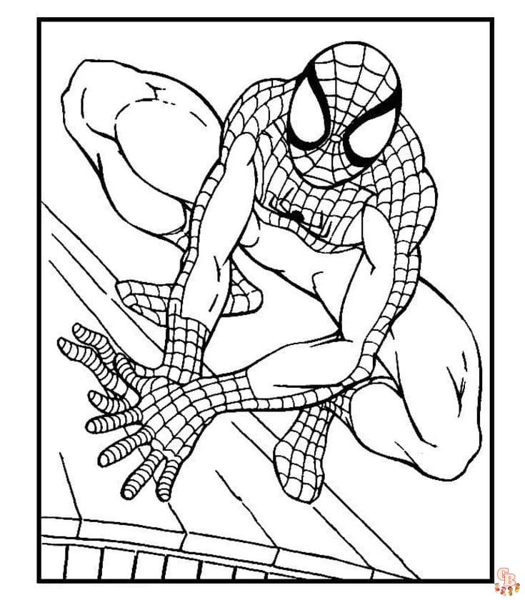 Iron Spider in Infinity War Coloring Pages