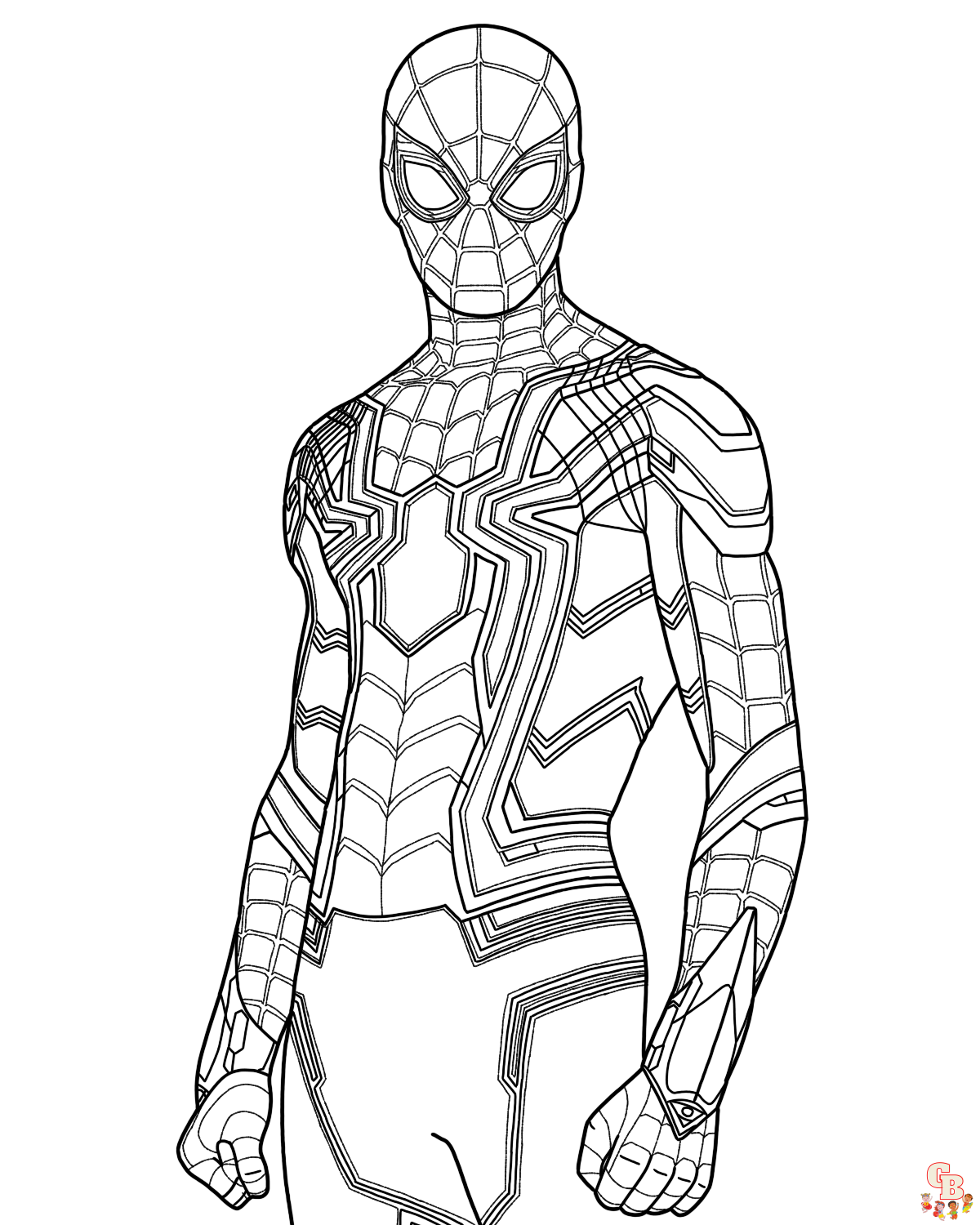 Iron Spider in Infinity War Coloring Pages