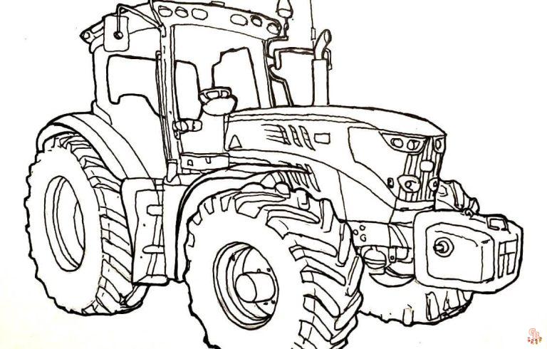 Enjoy Fun Time with John Deere Coloring Pages for Kids