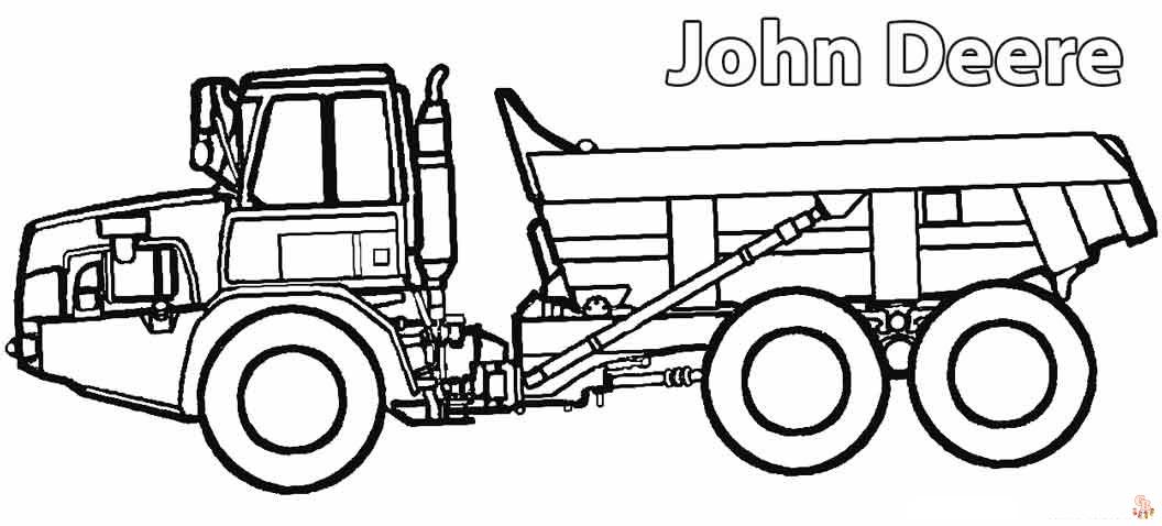 Desenhos de John Deere para colorir - Páginas para impressão grátis