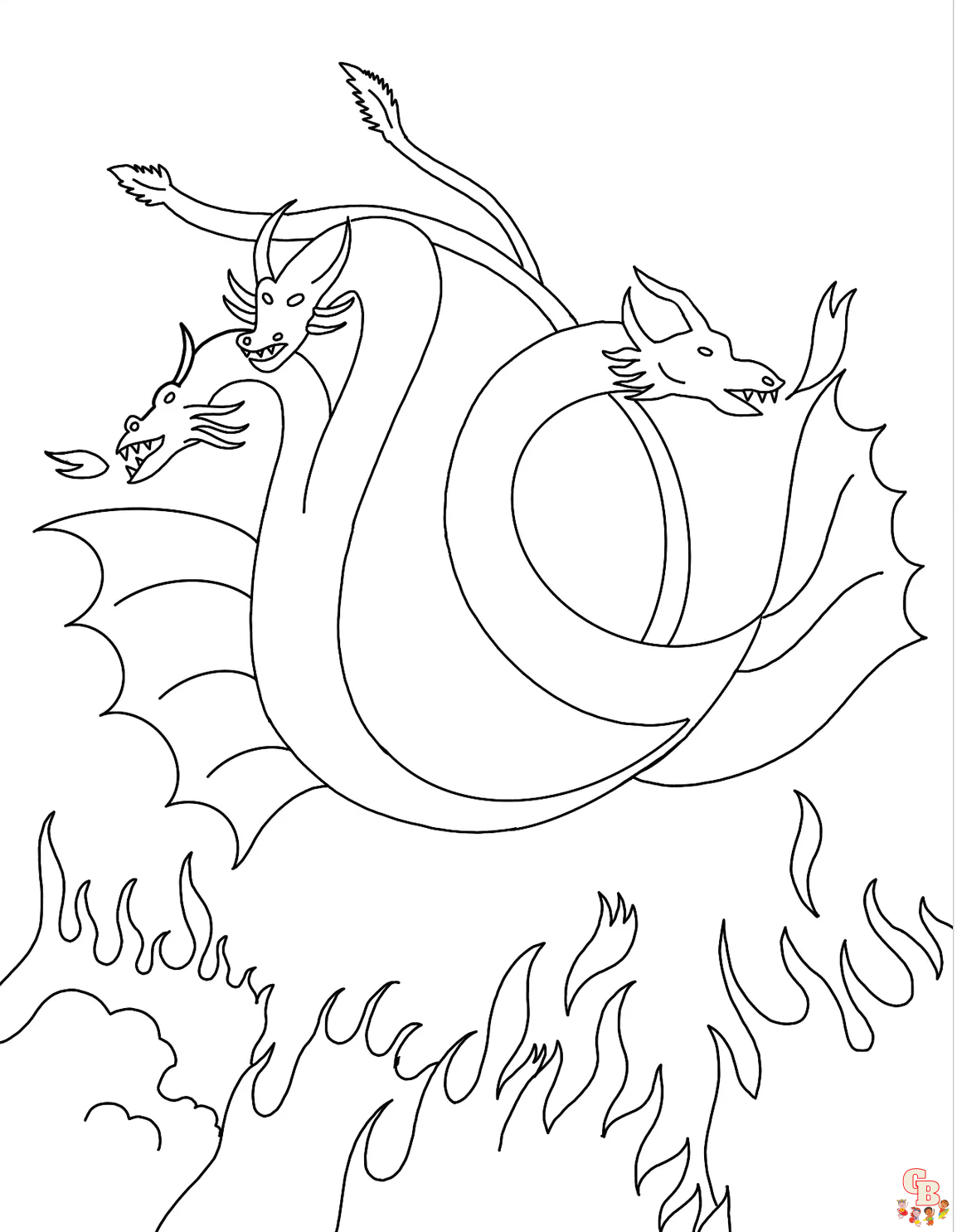 King Ghidorah Coloring Pages 1